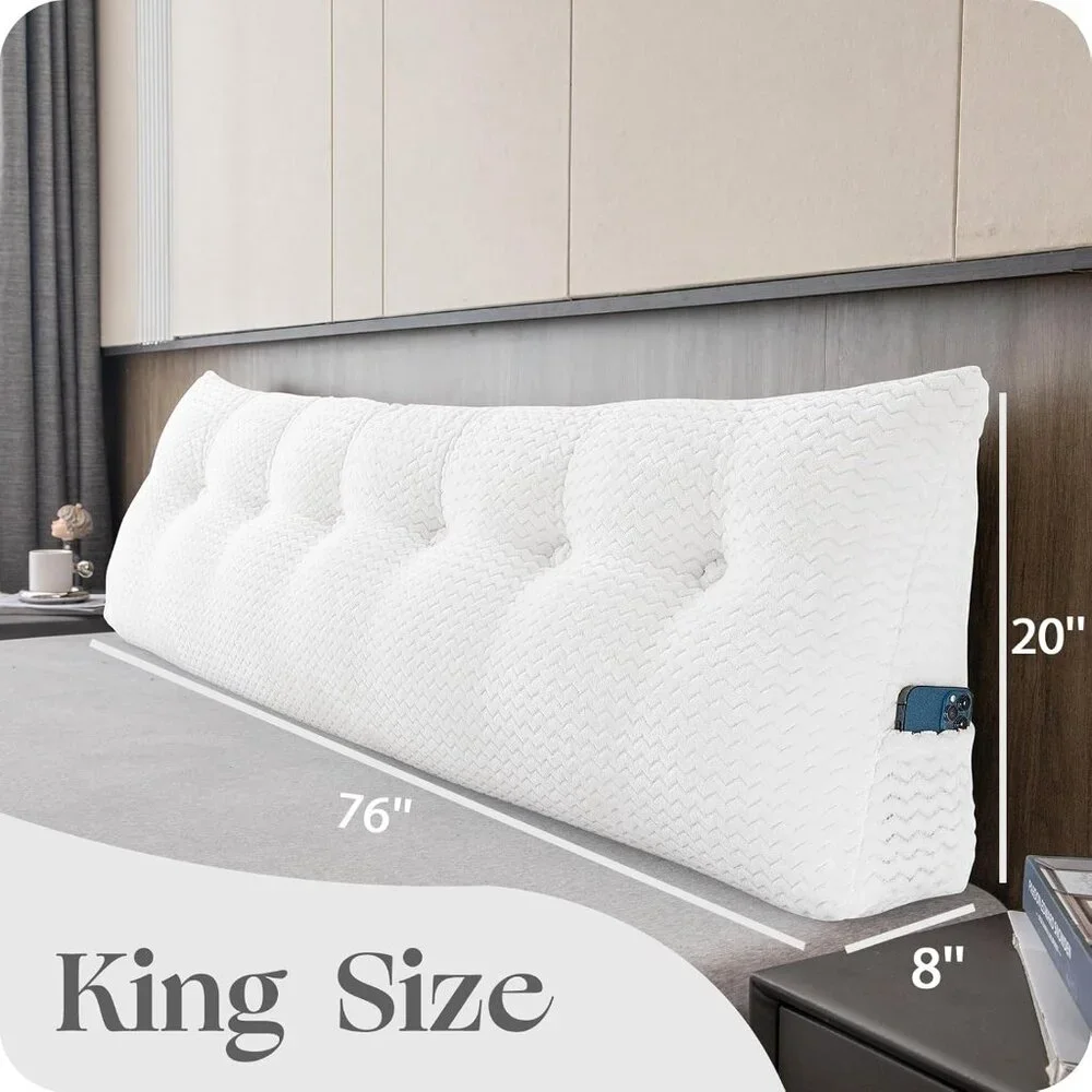 Large Bolster Triangular Headboard Wedge Backrest Positioning Support Bed Rest